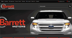 Desktop Screenshot of barrettmotors.com
