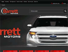 Tablet Screenshot of barrettmotors.com